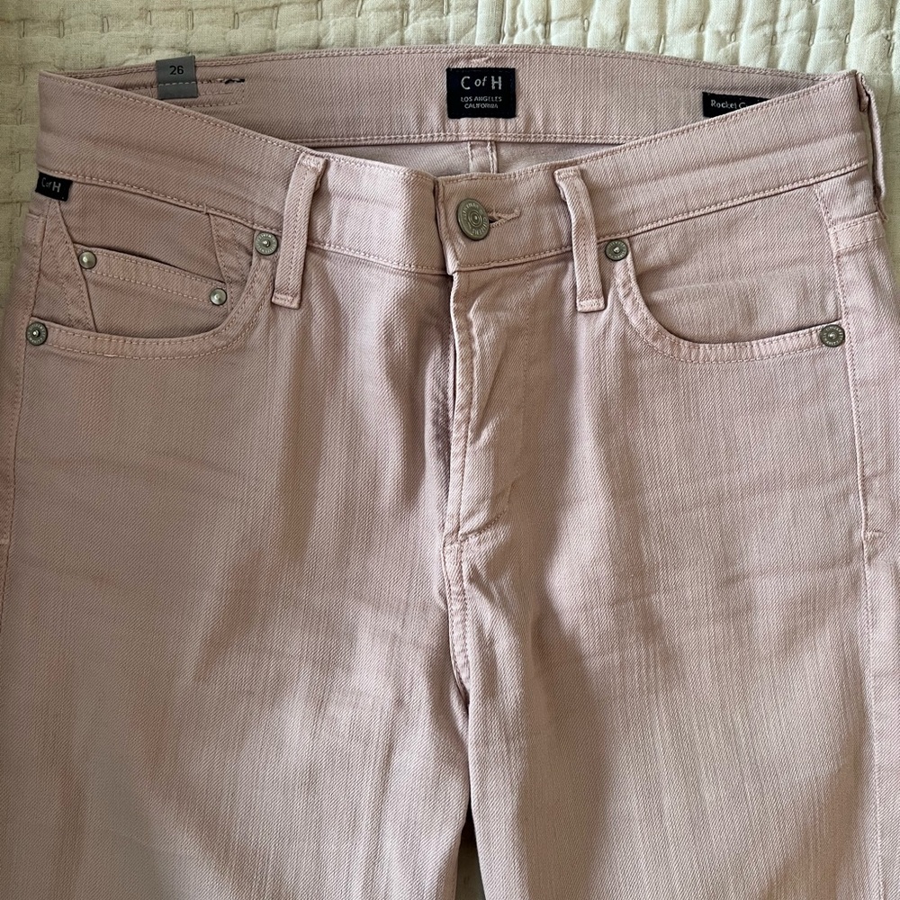 Citizens of Humanity blush colored skinny jeans